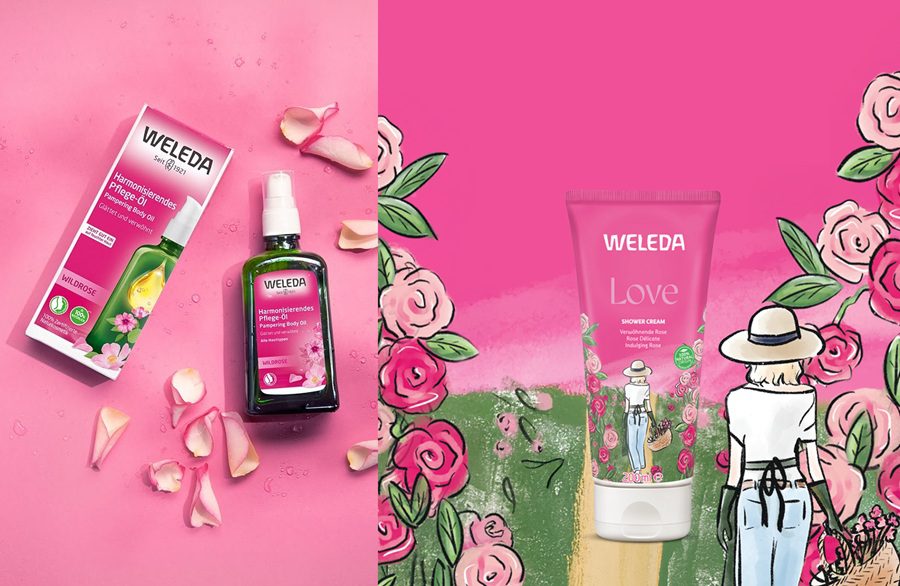 Weleda: sprchový krém s růží, jasmínem a ylang-ylang a pěsticí olej Růže (2 recenze) 1 weleda rose