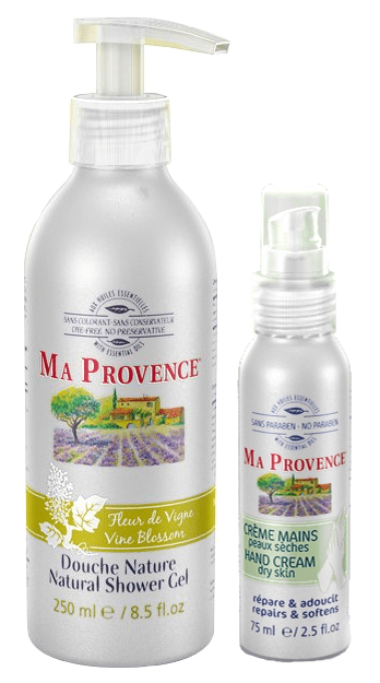 Ma Provence - mandlový krém na ruce a sprchový gel s vůní květu vinné révy