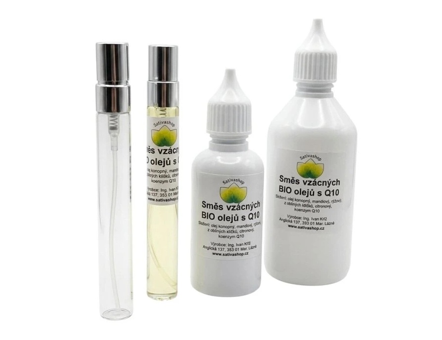 Směs vzácných BIO olejů Sativa Manufacture (recenze) 2 Směs vzácných BIO olejů s broskvovou vůní Sativa Manufacture