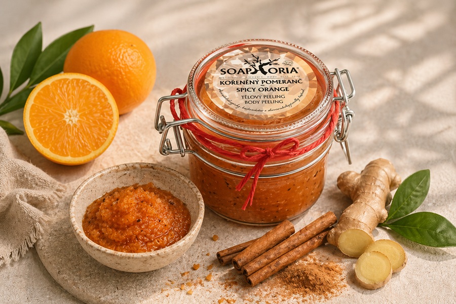 Tělový peeling Kořeněný pomeranč