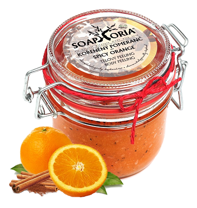 Soaphoria - tělový peeling kořeněný pomeranč