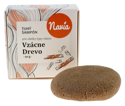 Navia - tuhý šampon Santalové dřevo