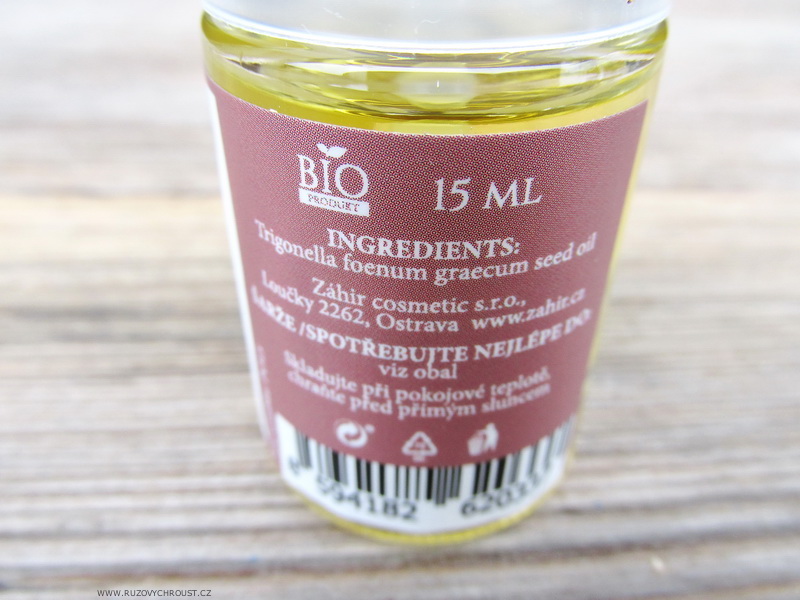 Zahir Cosmetics - olej z pískavice řeckého sena