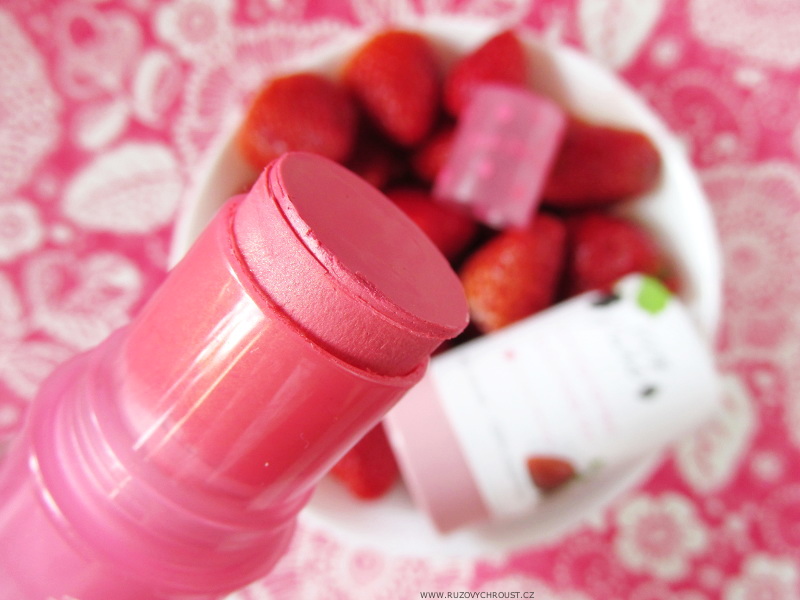 100% Pure - tyčinka na tváře a rty Shimmery Strawberry