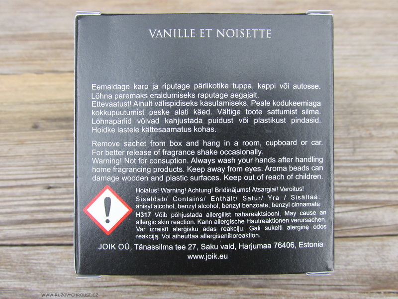 Vonný sáček Vanilka a lískový ořech