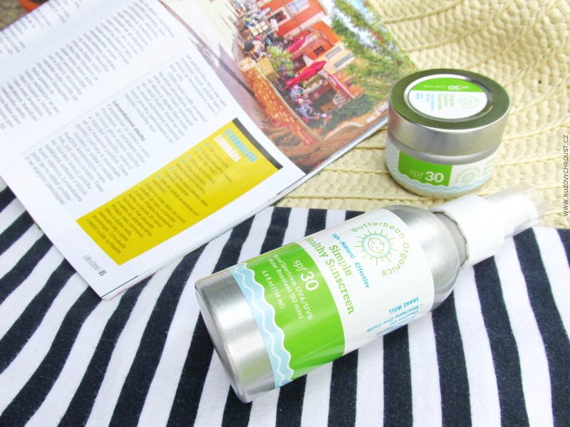 Přírodní opalovací krémy Butterbean Organics SPF30