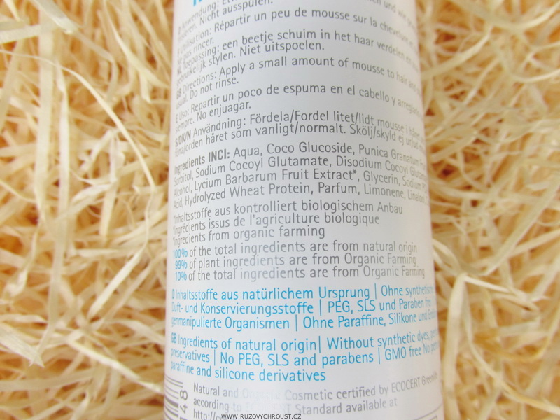 Přírodní tužicí vlasová pěna Eco Cosmetics (recenze)
