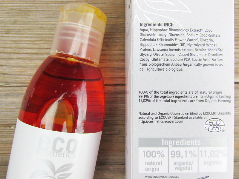 Rakytníkový sprchový gel Eco Cosmetics (recenze)