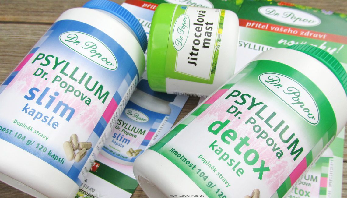 Psyllium kapsle a jitrocelová mast Dr. Popov