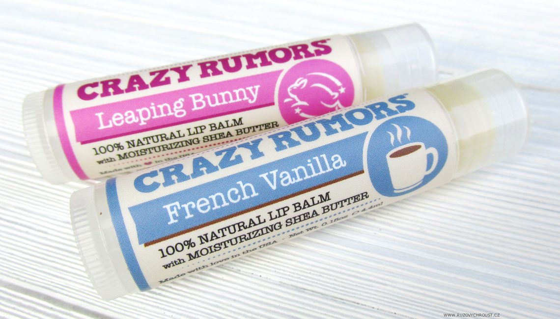 Balzámky na rty Crazy Rumors: Leaping Bunny a French Vanilla