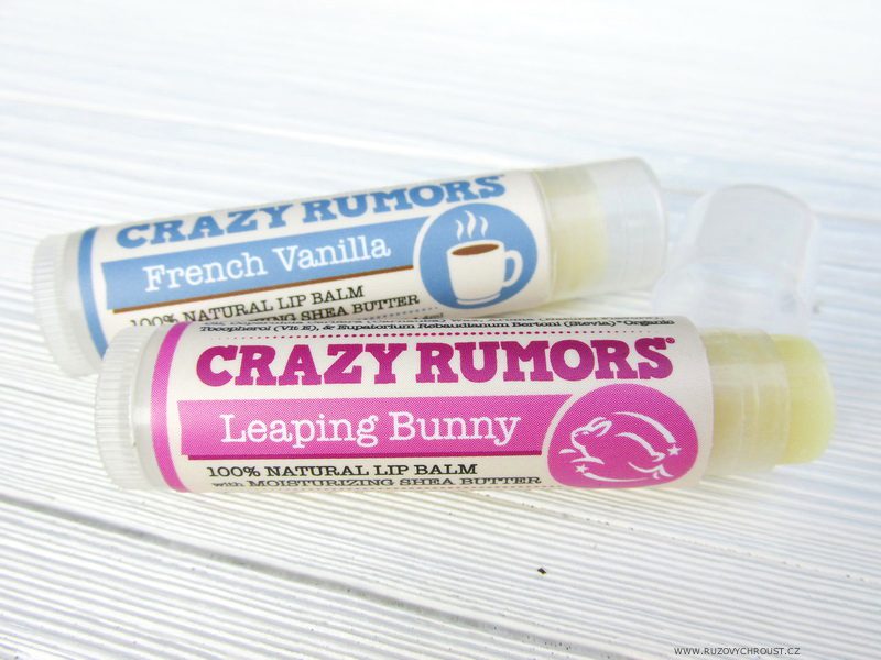 Balzámky na rty Crazy Rumors: Leaping Bunny a French Vanilla