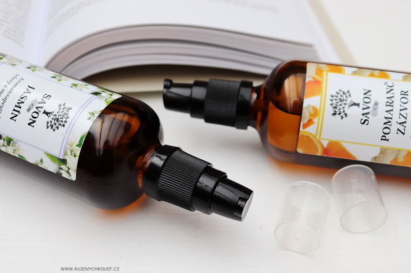 Savon - 2 tělové a masážní oleje (Jasmín a Pomeranč Zázvor)