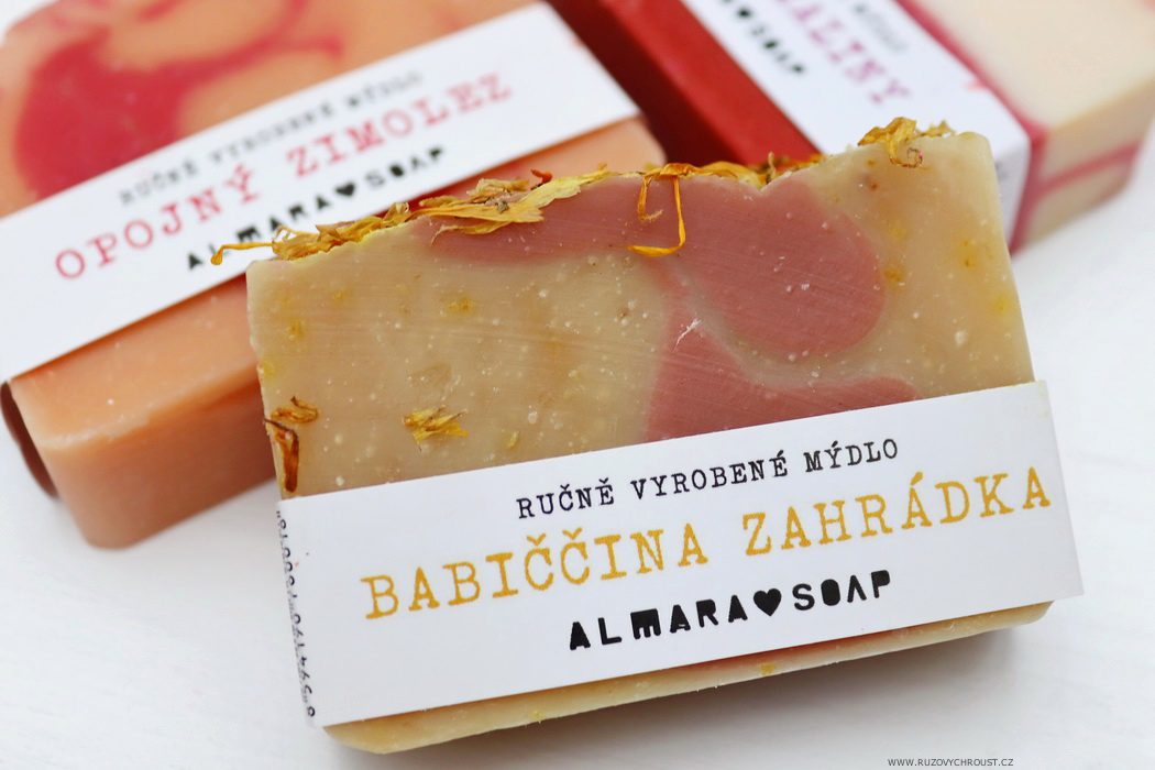 Přírodní mýdla Almara Soap | Božské maliny, Babiččina zahrádka a Opojný zimolez