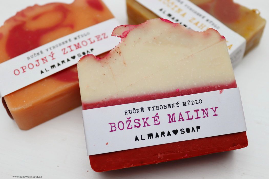 Přírodní mýdla Almara Soap | Božské maliny, Babiččina zahrádka a Opojný zimolez