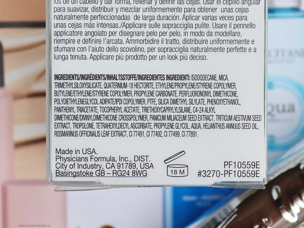 Physicians Formula Voděodolný gel na obočí Medium Brown