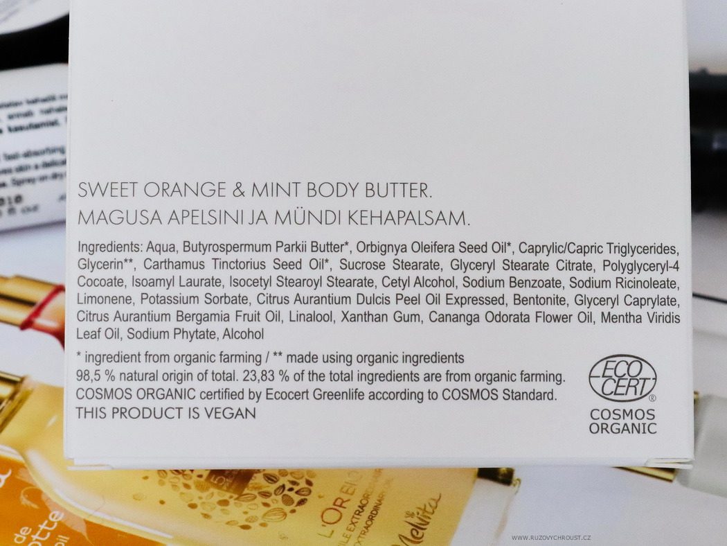 Sweet orange & Mint body butter (The days will soon start to get longer)