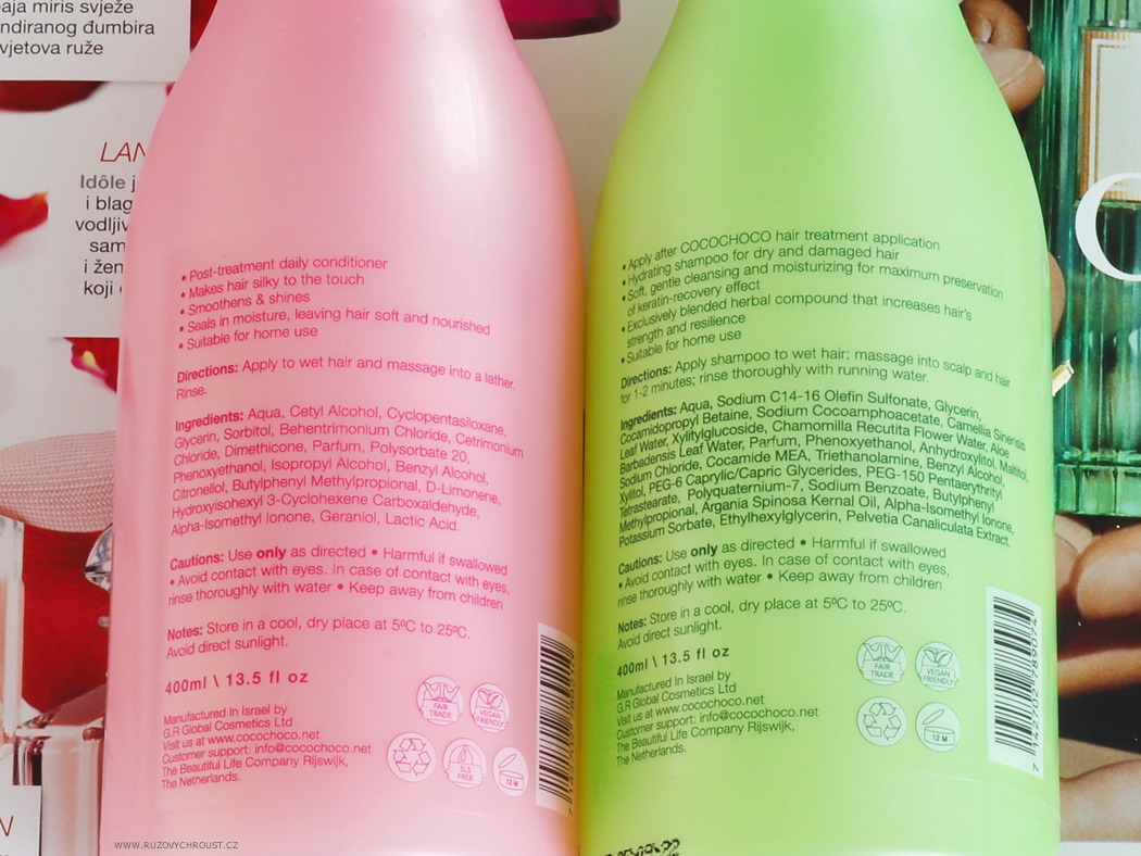 Cocochoco - bezsulfátový šampon a kondicionér