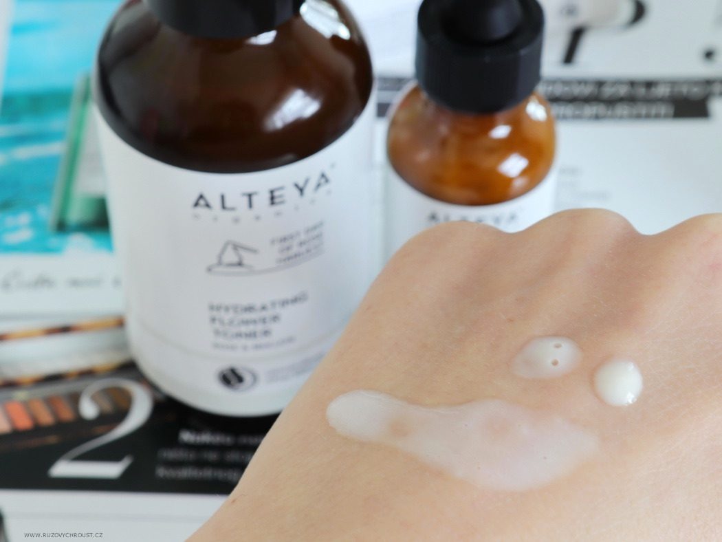 Alteya Organics rozjasňující sérum a hydratační tonikum (recenze)