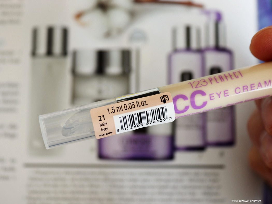 123 Perfect CC Illuminating Eye Care, Korektor (21 Ivory)