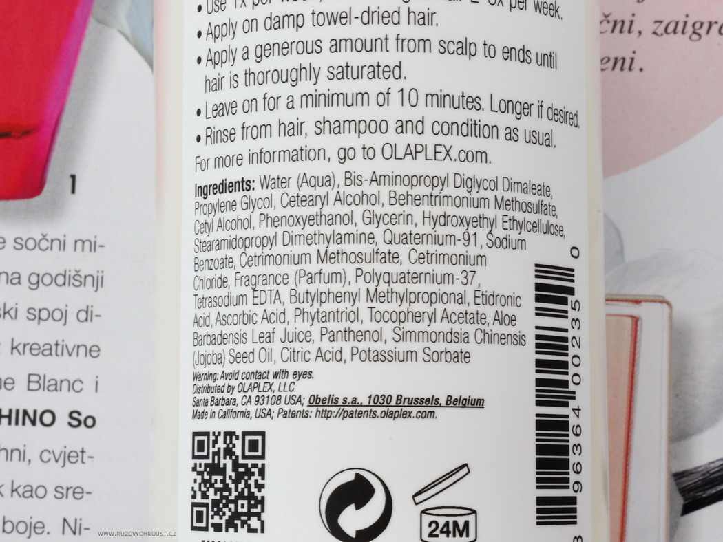 OLAPLEX - vlasové sérum (No.3), šampon (No.4) a kondicionér (No.5)
