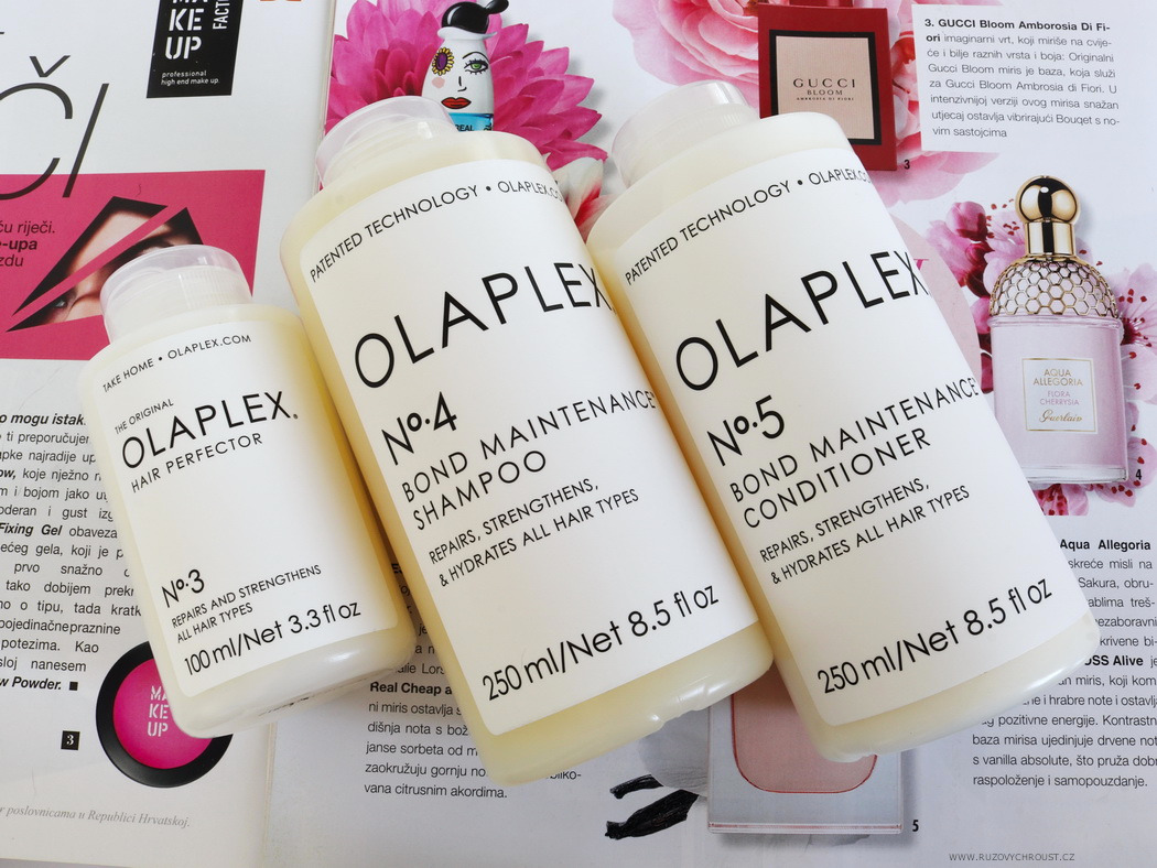 OLAPLEX - vlasové sérum (No.3), šampon (No.4) a kondicionér (No.5)