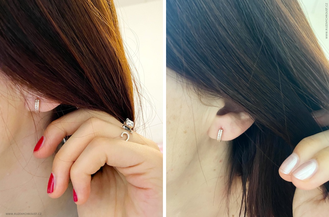oNecklace – náušnice Cubic Zirconia Hoop Earrings