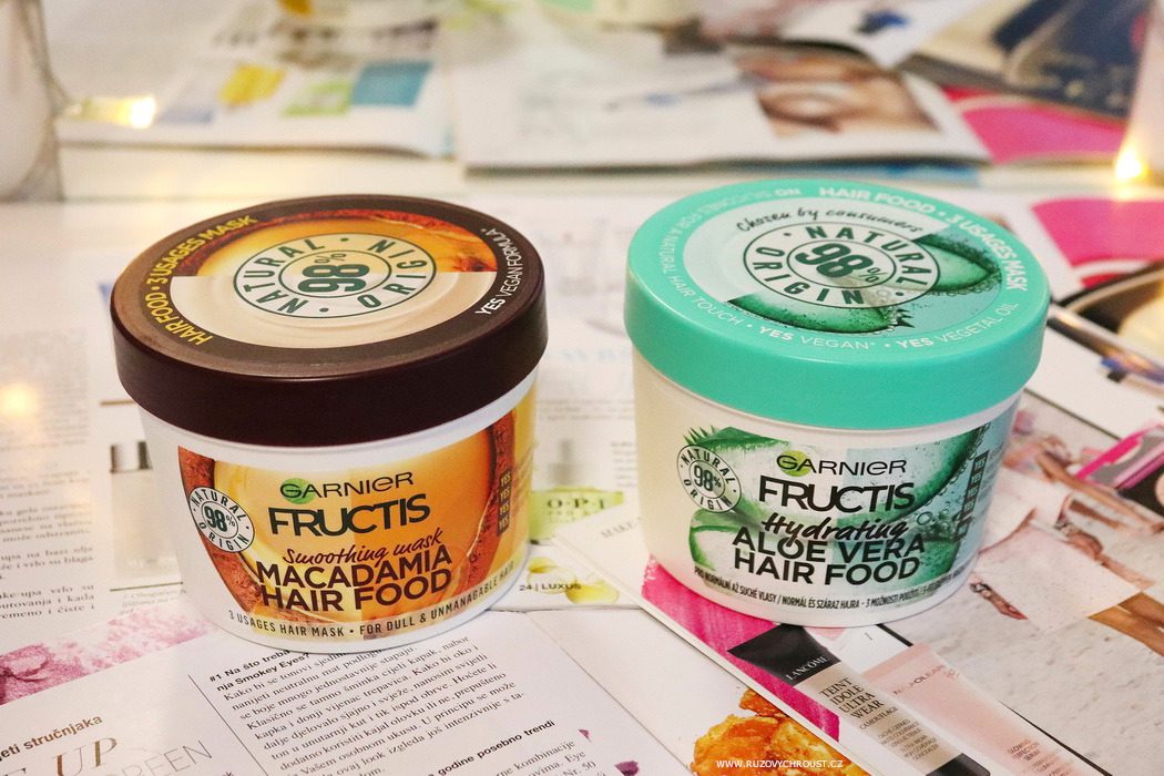 Garnier Fructis Hair Food maska na vlasy Macadamia a Aloe vera