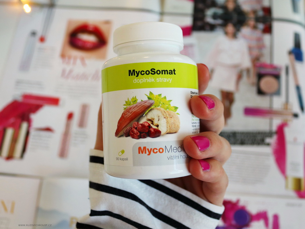 MycoSomat (doplněk stravy) – směs vitálních hub Reishi a Hericia a čínských bylinek