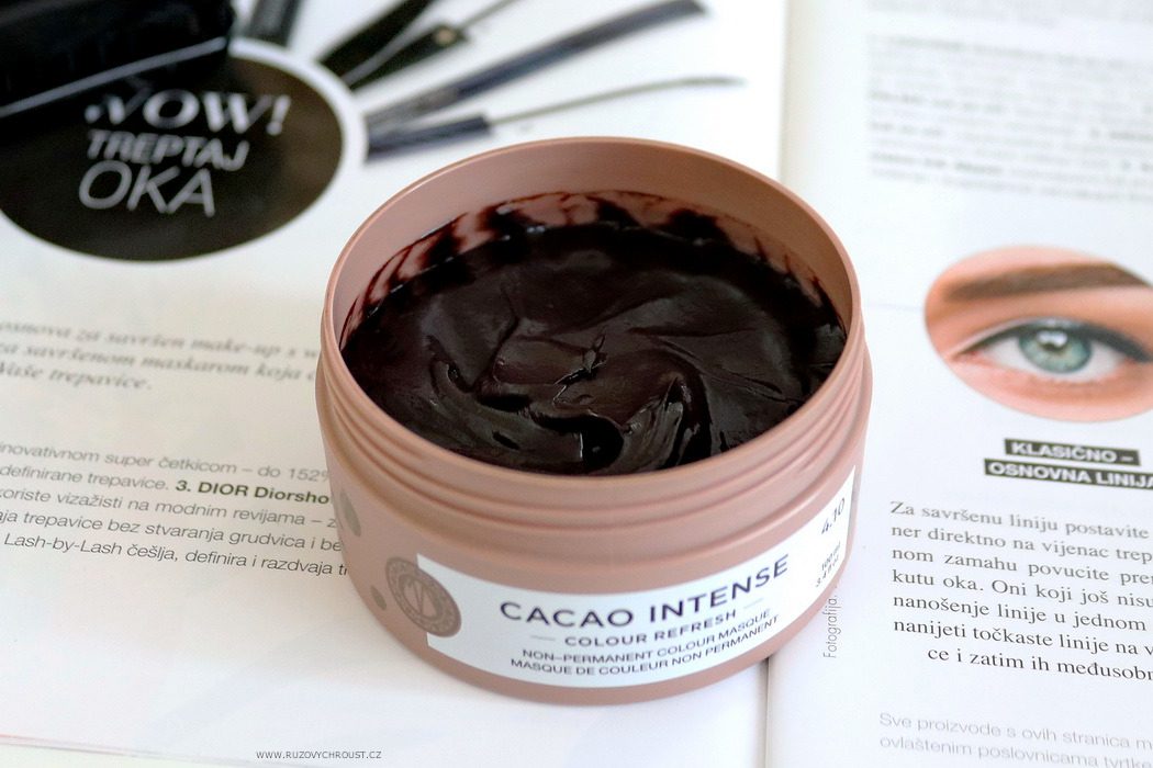 Maria Nila smývatelná barva na vlasy Colour Refresh Cacao Intense - tmavě hnědý odstín