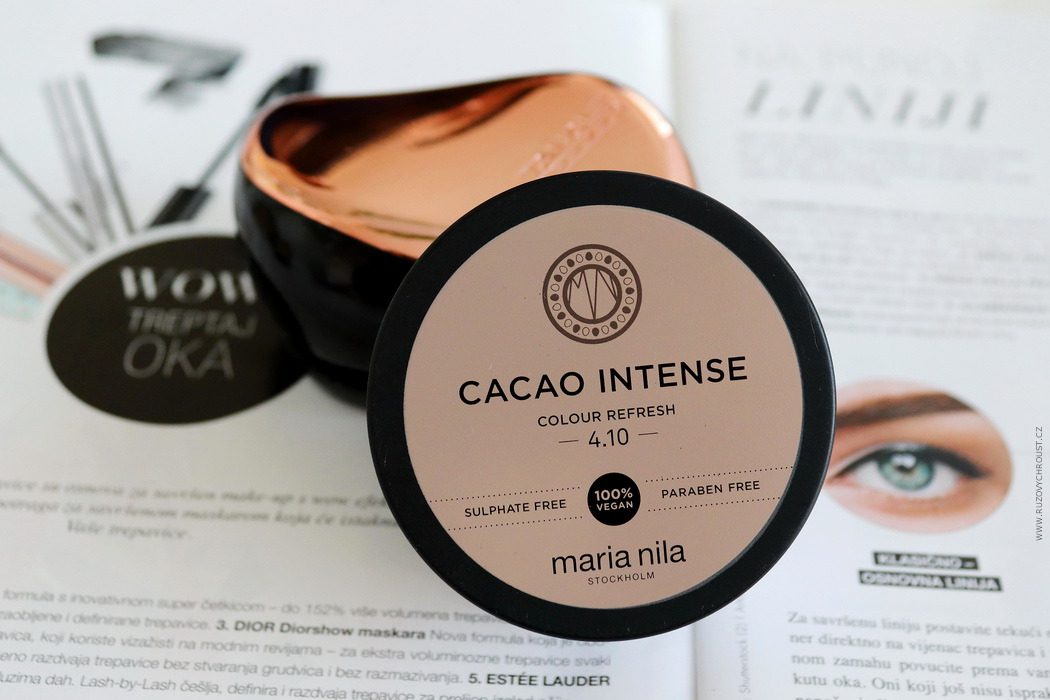 Maria Nila smývatelná barva na vlasy Colour Refresh Cacao Intense - tmavě hnědý odstín