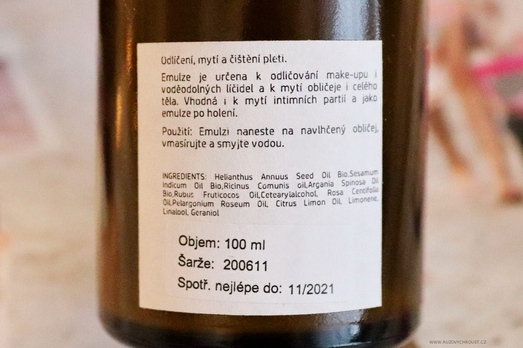 MAAT aromaterapeutická přírodní kosmetika - arganové sérum Růže a mycí emulze Argan/Růže