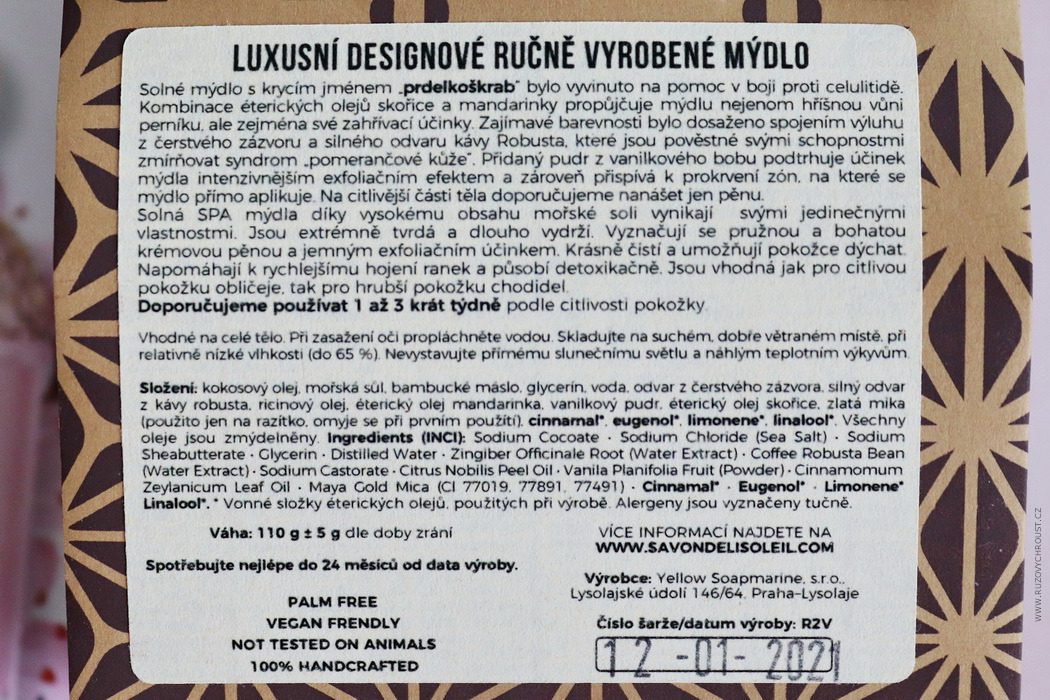 Luxusní přírodní mýdla Savon de Lisoleil