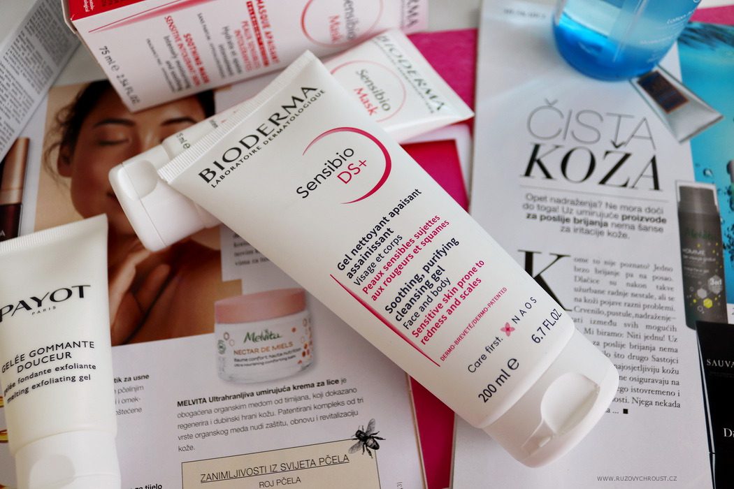 Dermokosmetika pro citlivou pleť: Recenze Bioderma Sensibio H2O, Sensibio Mask, Payot peeling, tonikum Hydrabio