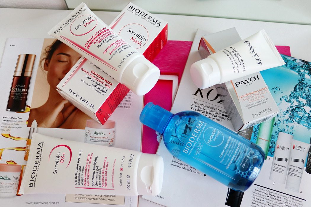 Dermokosmetika pro citlivou pleť: Recenze Bioderma Sensibio H2O, Sensibio Mask, Payot peeling, tonikum Hydrabio