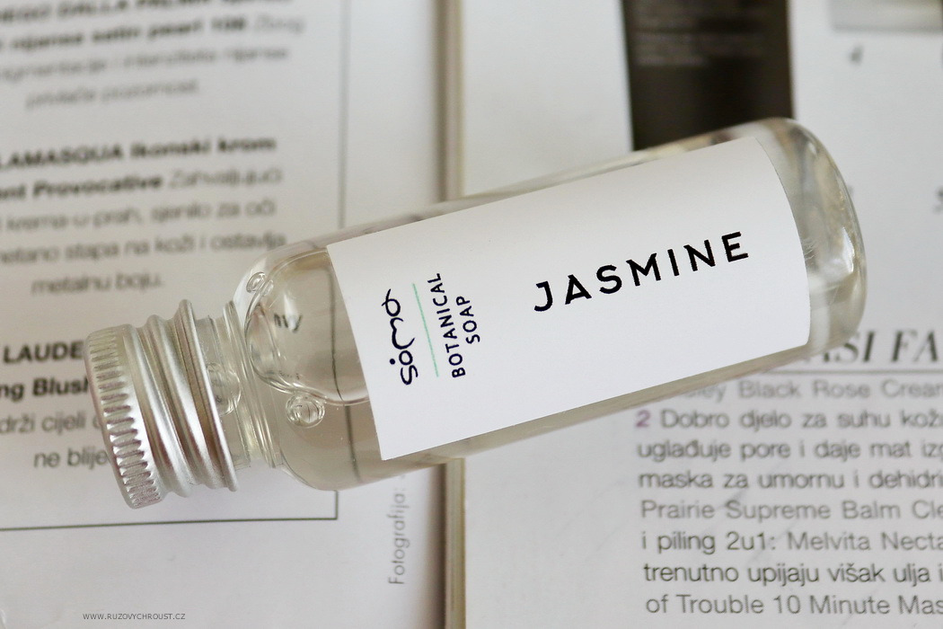 Řecká přírodní kosmetika Soma - Basil olej proti celulitidě, Melon odličovač, Jasmine čisticí pěna, Vanilla vanilkový olej s bergamotem