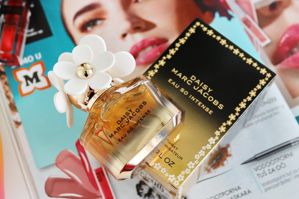 Parfém Marc Jacobs Daisy Eau So Intense a 3 opalovací krémy: Nuxe BIO Beauté, Nuxe Sun a Payot Sunny