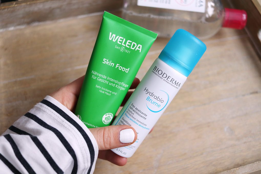 Jak pečovat o suchou pleť s Weleda Skin Food krémem a dermální vodou Bioderma