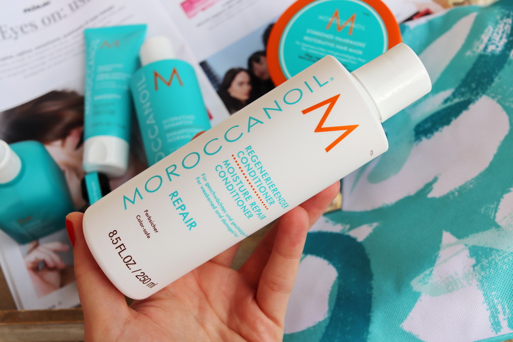 Moroccanoil hydratační šampon, maska na vlasy, výživný olejíček, uhlazující mléko a regenerační infuze na poškozené vlasy