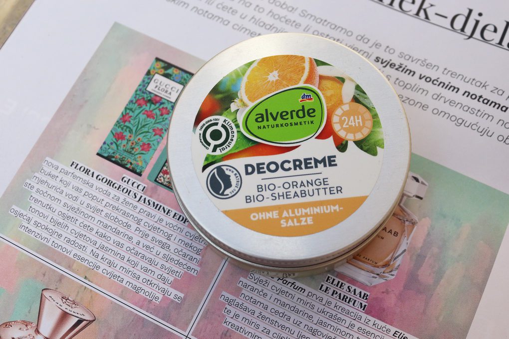 Přírodní krémový deodorant Alverde s pomerančem (recenze)