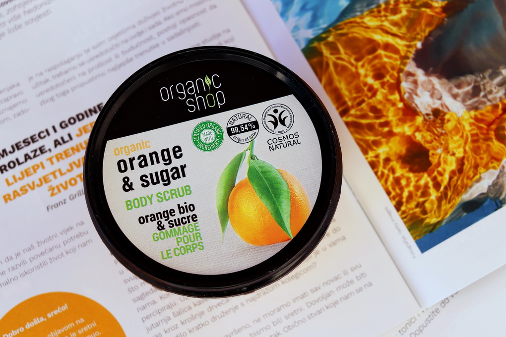Pomerančový tělový peeling Organic Shop (recenze)
