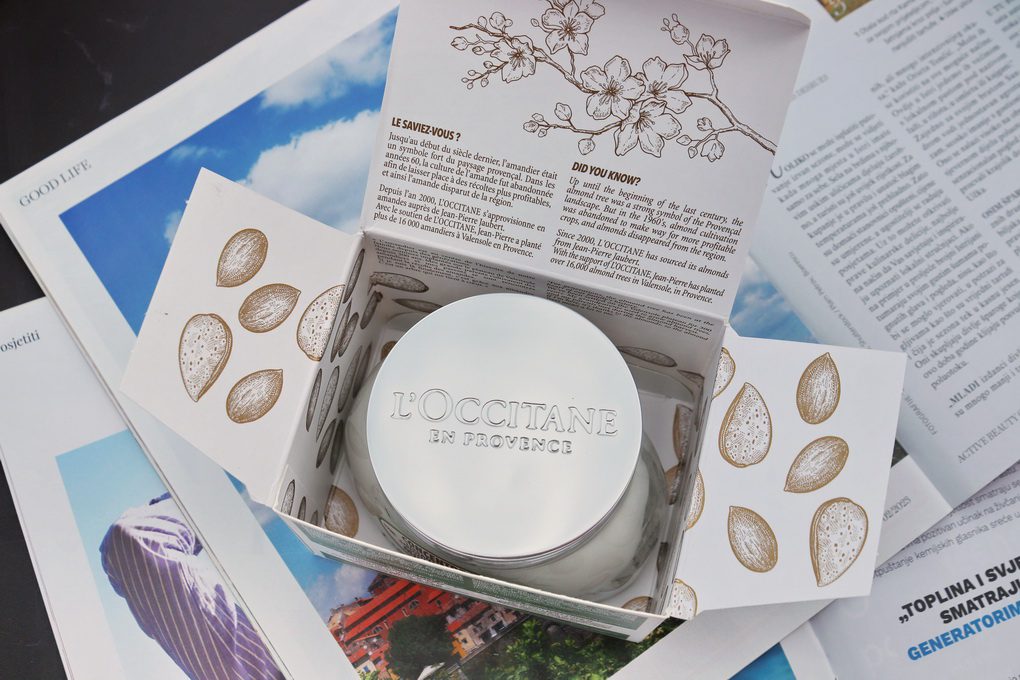 Zpevňující tělový krém Mandle od L'Occitane (recenze)