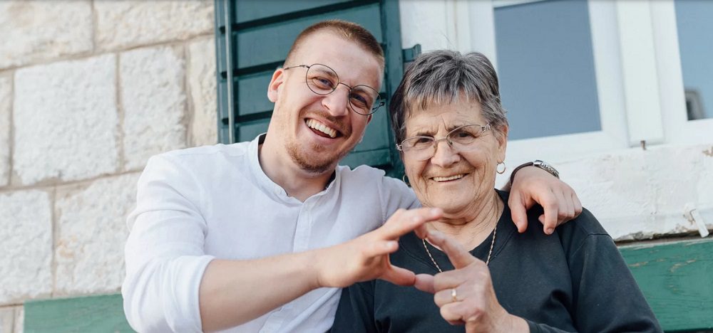 Vnuk Goran a babička Zora