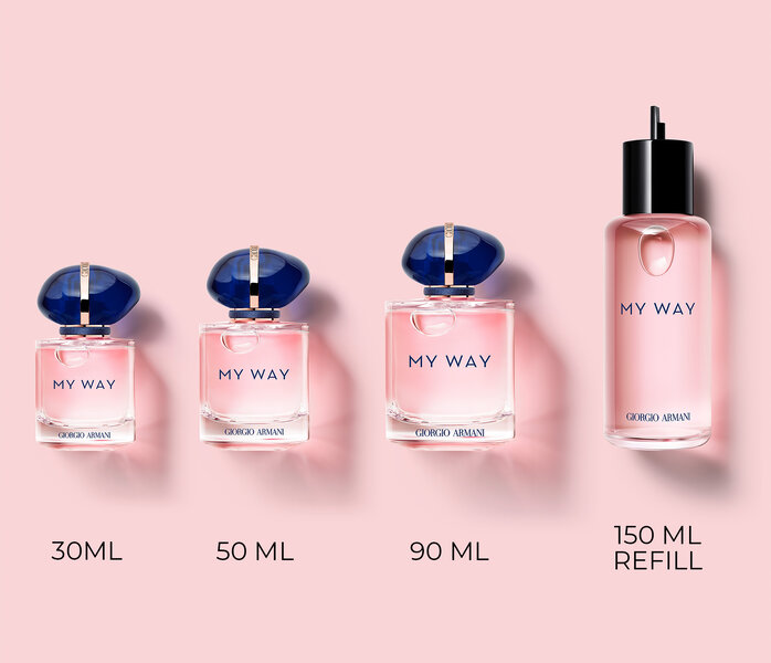 Giorgio Armani My Way - parfém, který kombinuje vědomě získané ingredience z celého světa ve směsi dřevitých a květinových tónů
