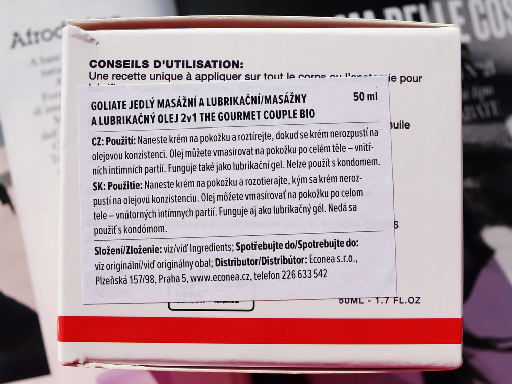 Goliate jedlý lubrikační olej s návykovou příchutí oříšků | 100% přírodní v BIO kvalitě