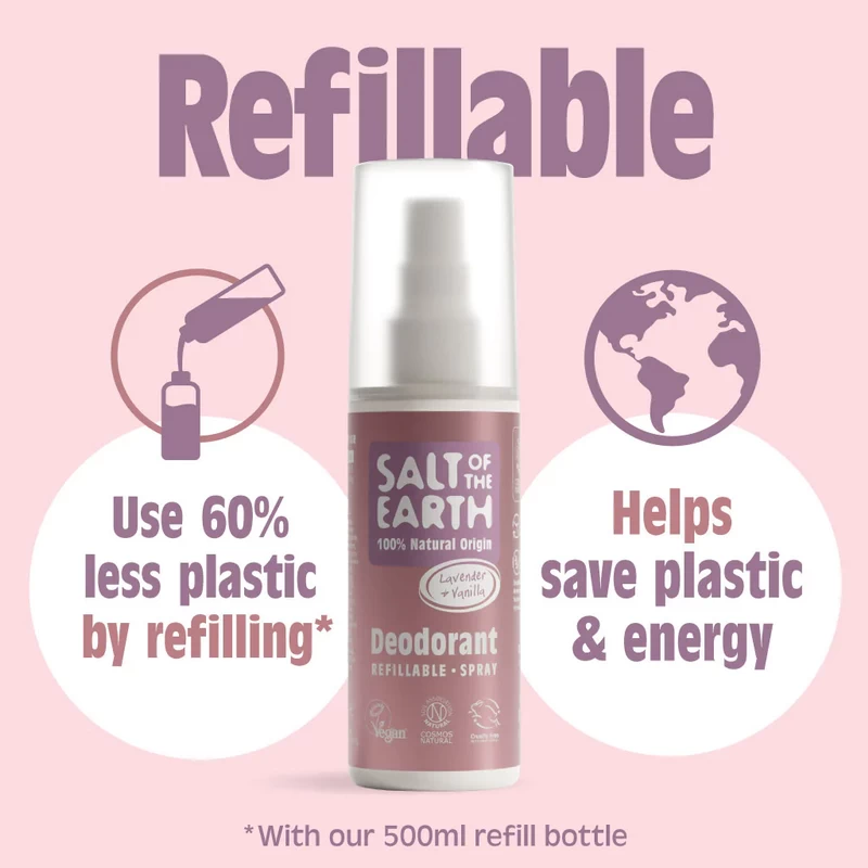 Přírodní deodorant Salt of the Earth s vůní levandule a vanilky - recenze