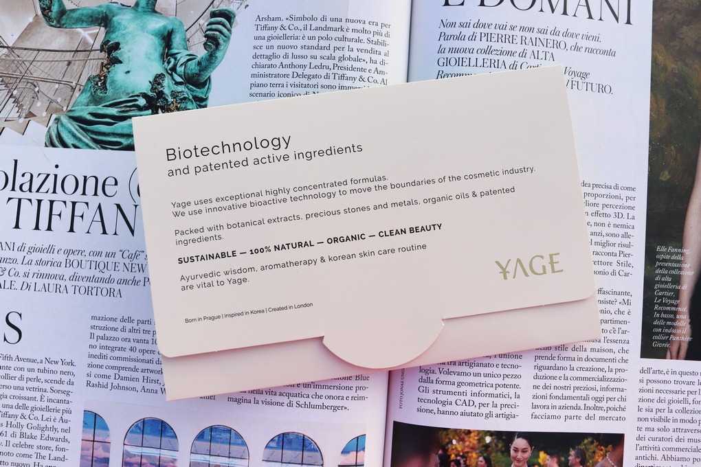 Yage: nejlepší BIO kosmetika, kterou jsem kdy vyzkoušela | Au Revoir Wrinkles krém, sérum Lumen Magic, Golden Shield SPF 50+ a další