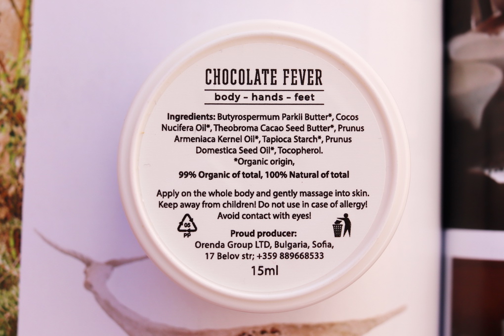 Wooden Spoon čokoládové tělové máslo BIO | nejmlsnější čokoládová kosmetika! - recenze