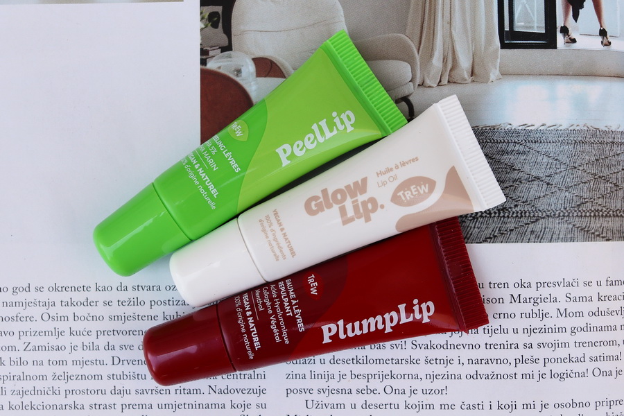 peeling, GlowLip a PlumpLip od Trew