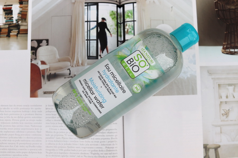 hydratační micelární voda SO'BIO s aloe vera