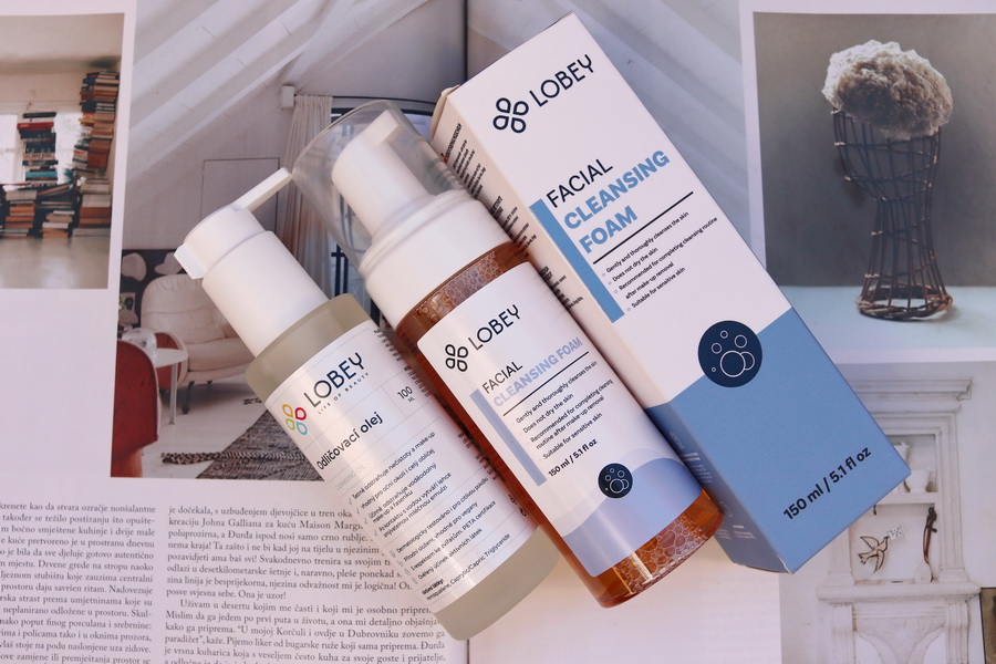 čisticí pěna a odličovací olej Lobey